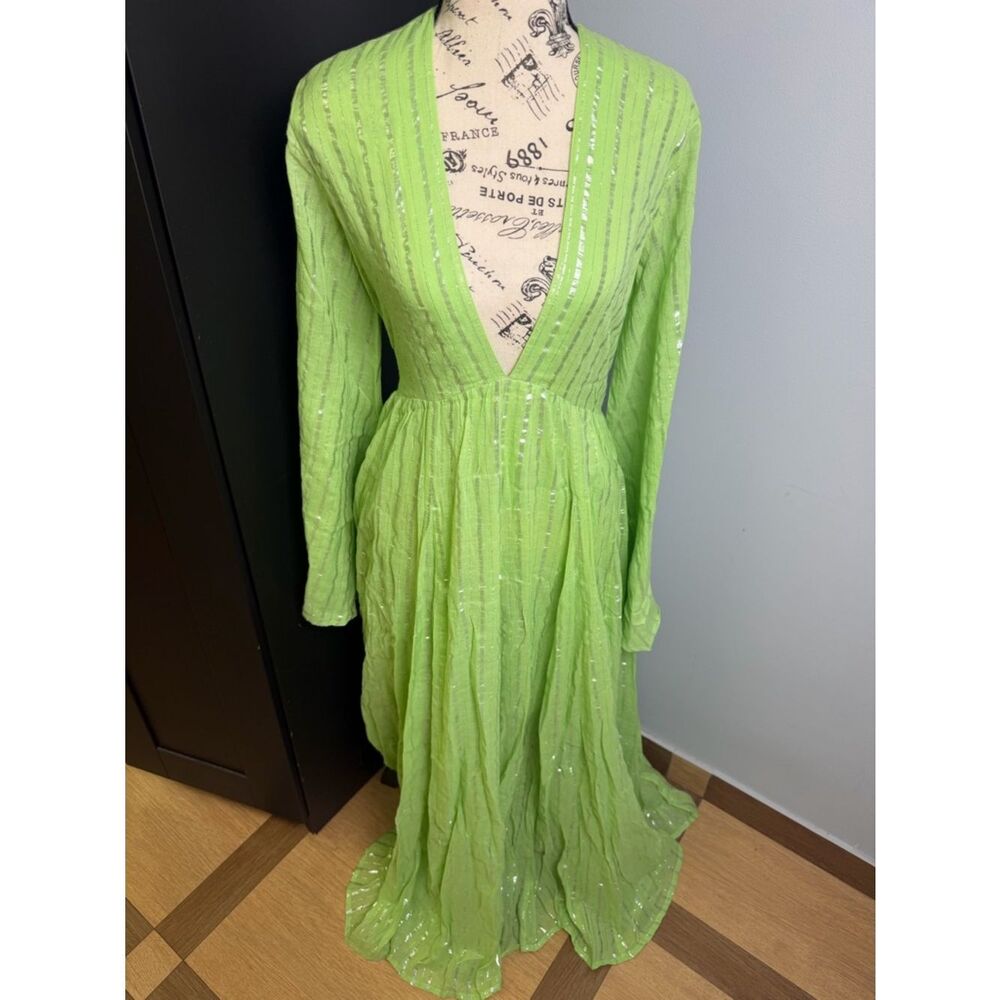 Sundress MAUD LONG DRESS ATHENE LIME NWT Size XS/S Tall - Picture 3 of 16